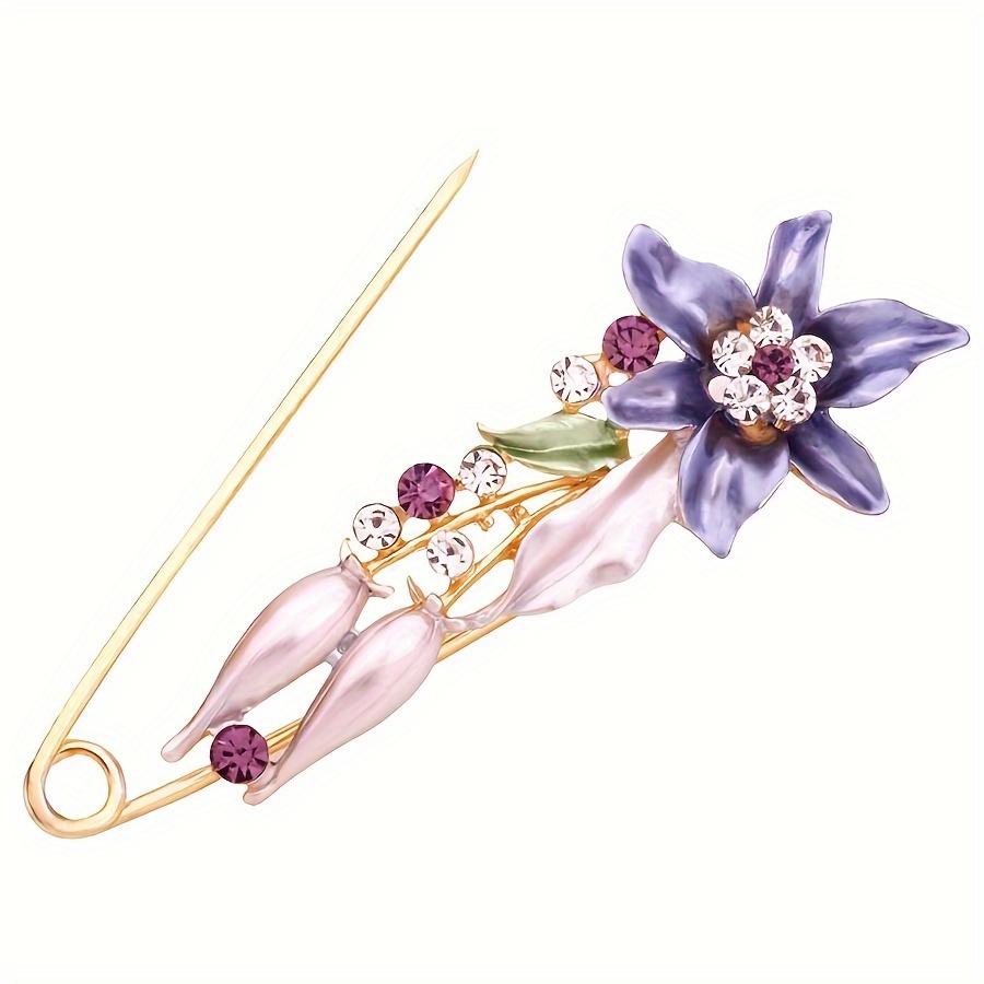 

3pcs Large Pin Brooch Jacket Anti-exposure Scarf Buckle Shawl Buckle Pin Joker Brooch 3pcs