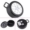 15 LED PIR Infrared Auto Motion Sensor Detector Indoor Wall Mounted Night Light Black