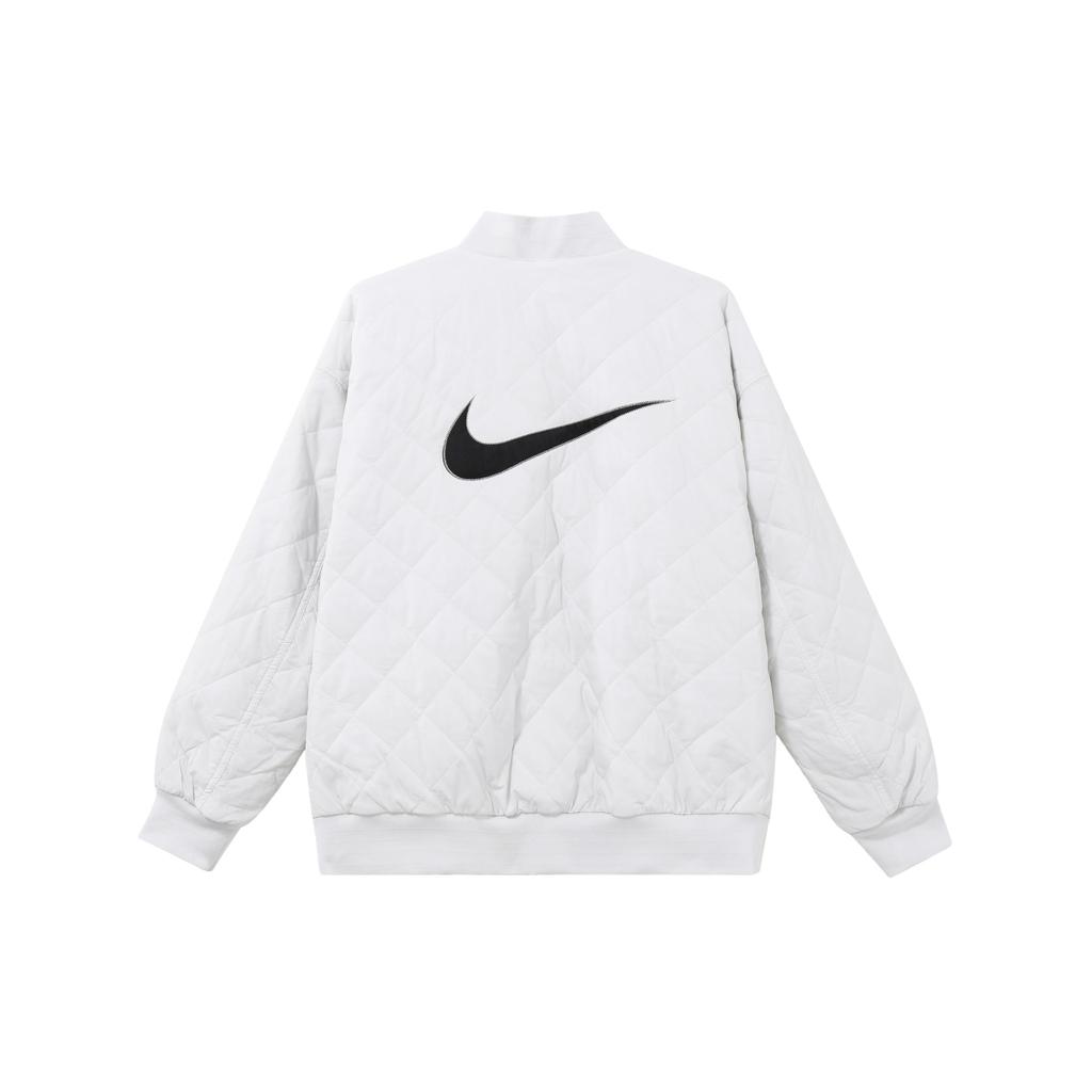 Nike Reversible Cotton Jacket With Large Logo Print And Zip Women Jacket White DV7877-025