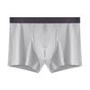 Men Boxer Underwear Elastic Mid-Waist Design U-Convex Shorts Briefs Patchwork Color Ribbed U-Convex Panties