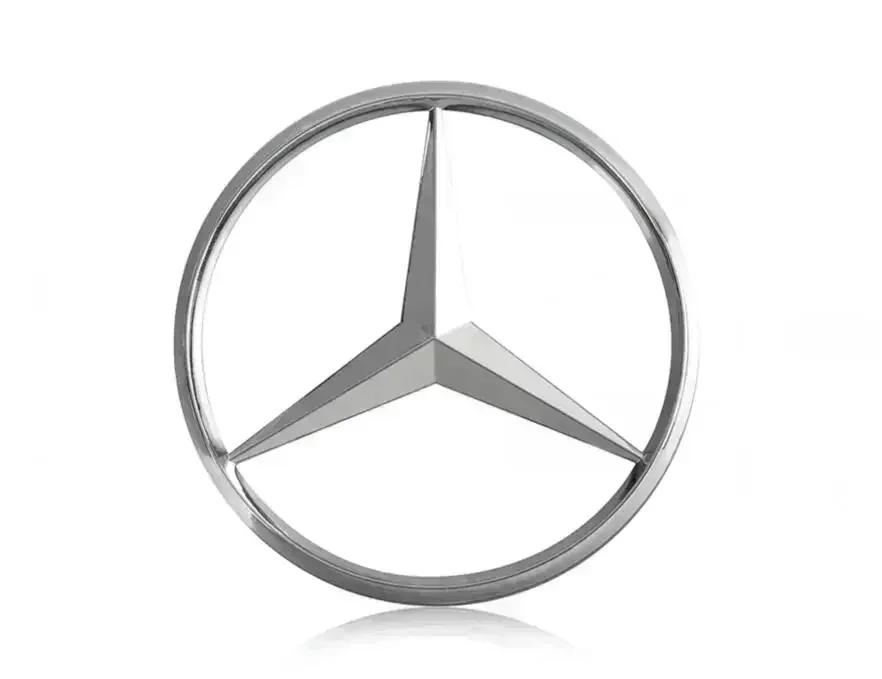 MEA4 70mm Car Badge Sticker Engine Emblem Decoration Decal for Mercedes Benz AMG A B C D M S R G Class W108 W124 W212 W176 W168 W202