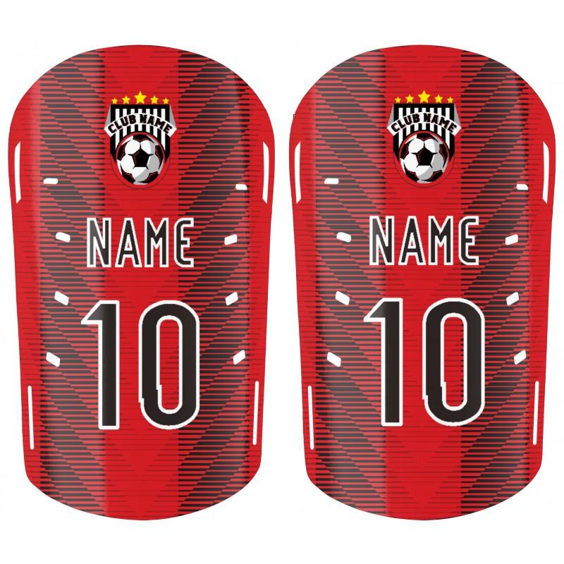 Professional Soccer Shin Guards With Sublimation Print Training Match Use