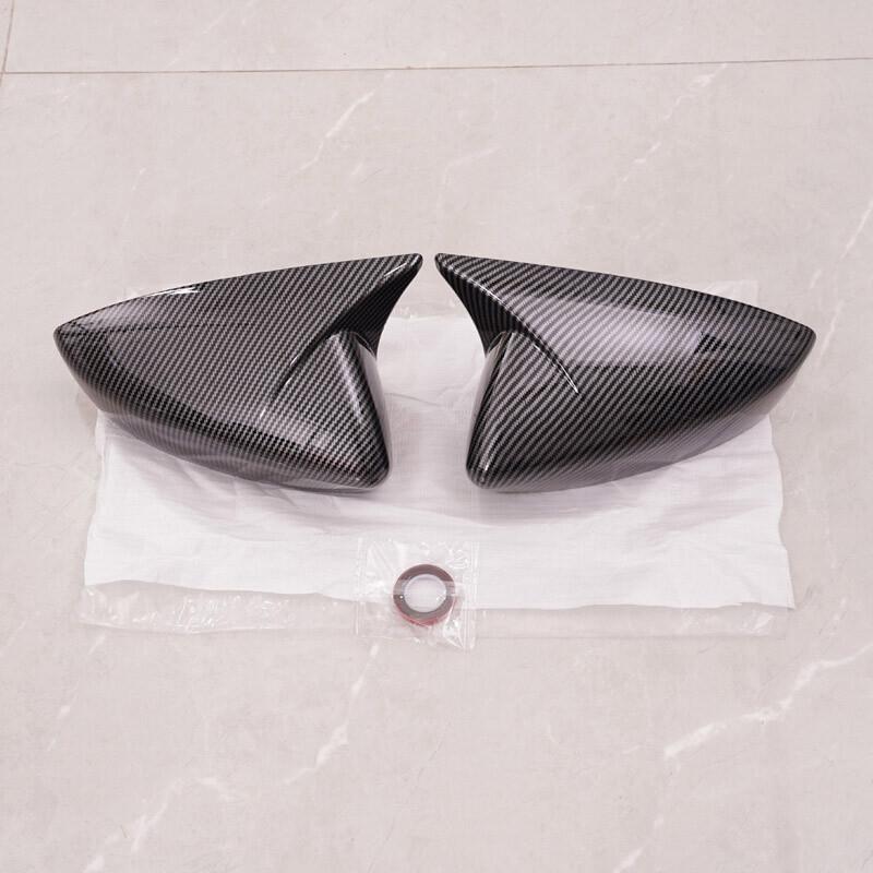 Carbon Black Car Side Rearview Mirror Cover Cap Trim For Mazda CX-50 2023-2025