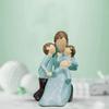 Beautiful Hand Painted Medium Size Resin Miother and Child Statue (Pack of 1, Multicolor)