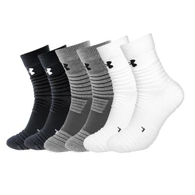 Under Armour Basketball Socks Unisex Combination Color 6 Pack (Unisex) Basketball Socks 22610208 111 6