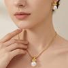 Stylish Pearl Rabbit Pendant Earrings & Necklace Set for Women