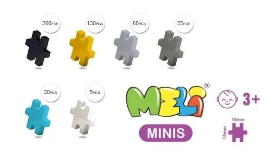 Klocki Meli Minis Build 2W1 Dźwig I Spychacz 500 El.