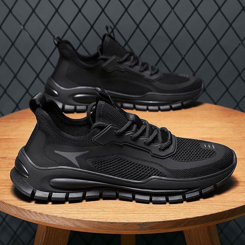 Kokos herresko sommer pustende nettsko herresportssko koreansk versjon allsidige sklisikre tykksålede løpe-pappa trendy sko