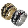 Support Dropship Newest Size 7-14 Snake Cool Ring 316L Stainless Steel Fashion Jewelry Animal Cobra Ring