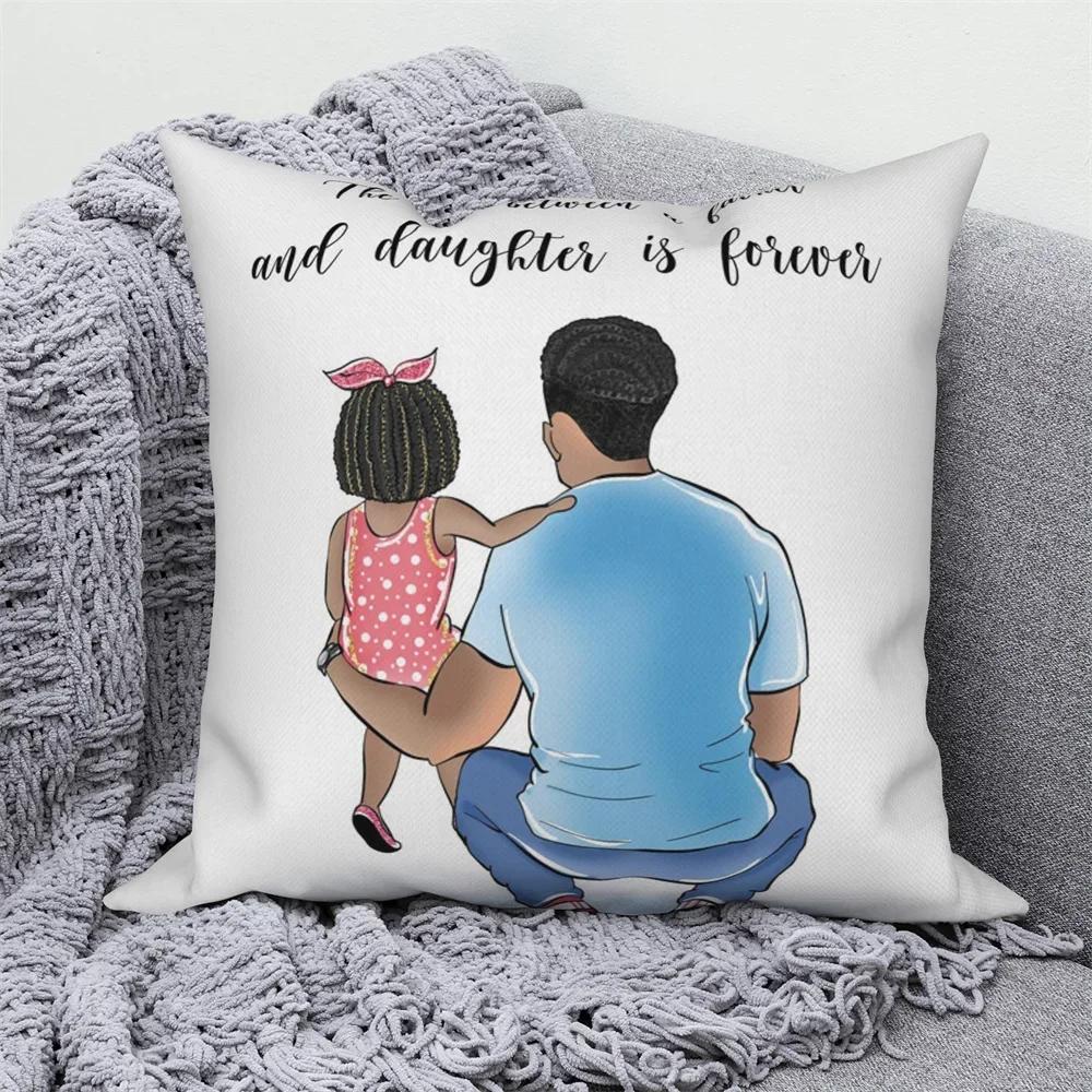 Pillowcases Home Sofa Decorative Throw  Dad and Kids Cushion Covers