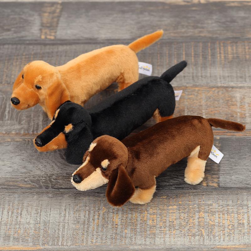 20/30cm Simülasyon Bulldog Peluş Bebek Sevimli Dachshund Çocuk Yatıştırıcı Bebek Gerçekçi Evcil Hayvan Köpek Serisi Peluş Dolgulu Oyuncak Çocuk Hediyesi