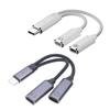 100W 2 IN 1 USB C Splitter To Type C Female Sound Headphone Fast Charger Adapter Data Transfer Cable for Mobile Phone