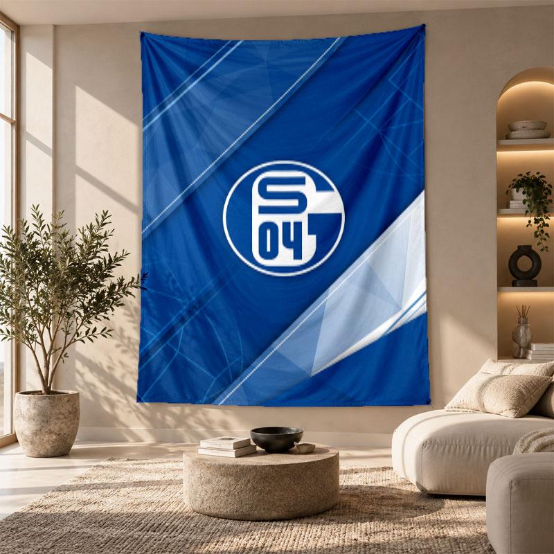 Dekoratives Wandbild, Wandkunst mit Schalke 04 Aufdruck, Leichte Wanddekoration für Schlafzimmer-Hintergrund