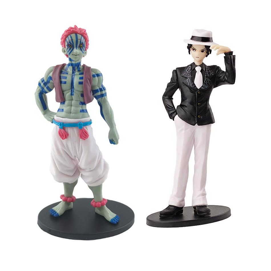 Hot Anime Figure Demon Slayer Figures Slayer Akaza Doll Figurine Warrior Action Figure Model Toys Anime Model Figure Car Doll