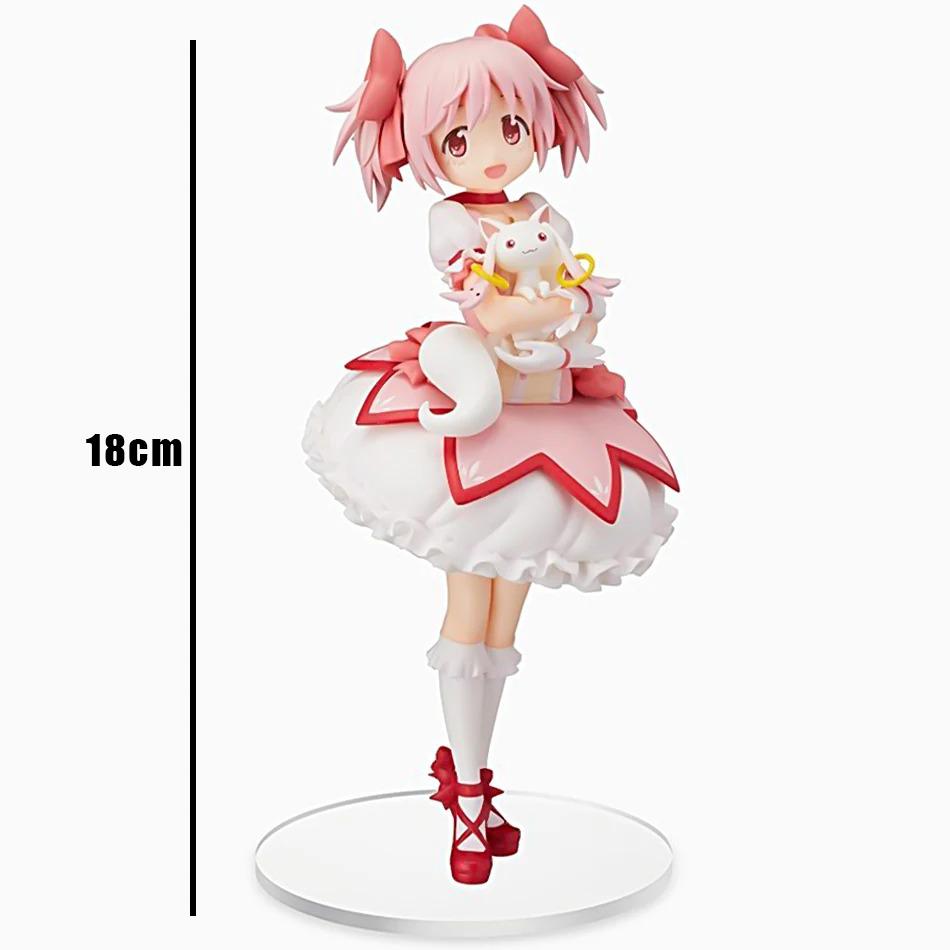 - Puella Magi Madoka Magica 14см Сидяча Фігурка ПВХ Настільна Прикраса Мила Колекційна Іграшка Дитячий Подарунок