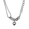 No Fading Love Splicing Necklace Female Cold Wind Simple Niche Temperament Hip Hop Accessories Collarbone Chain