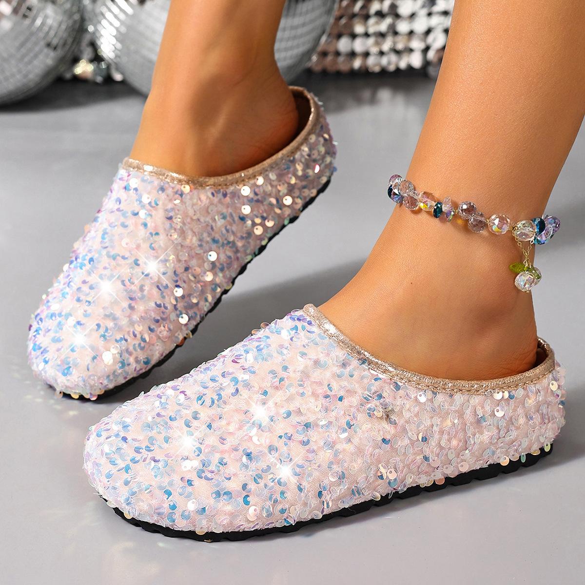 

Туфли Баотоу Полушлепанцы Шлепанцы Шлепанцы 37 светло-фиолетовый