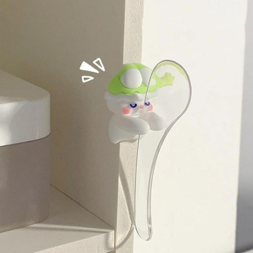 2Pcs Desk Organizer Cartoon Cable Holder PVC Cable Clamp Kawaii Cute Cartoon Clamp Clips