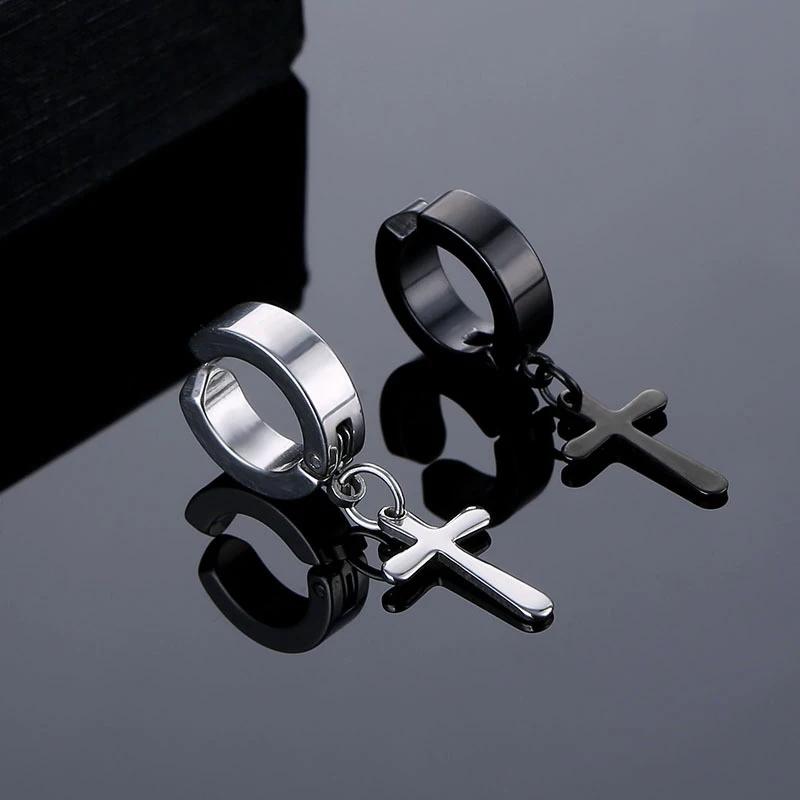 Crystal Strong Magnetic Ear Stud Clip Earrings for Men and Women Punk Round Zircon Magnet Earrings Non Piercing Jewelry