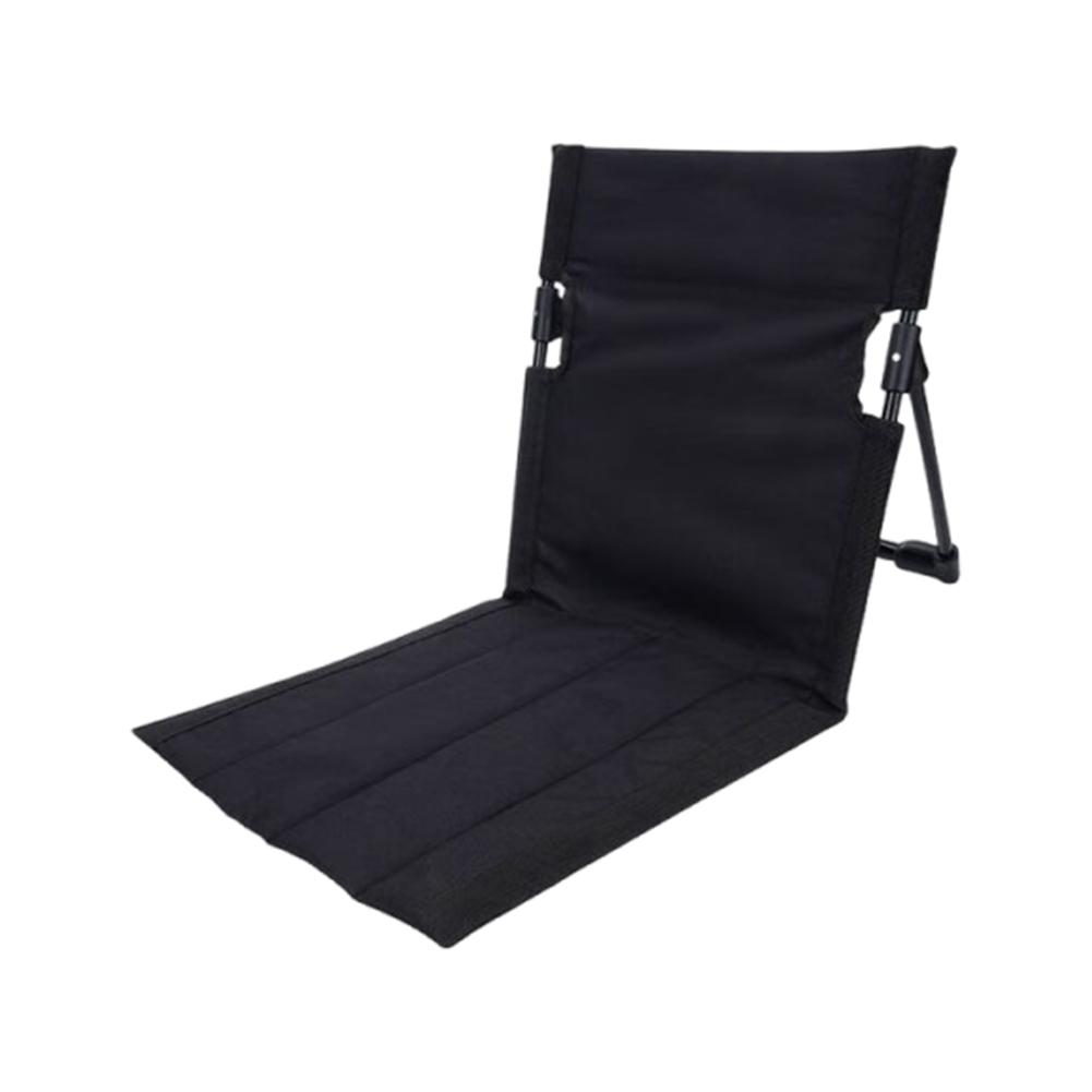 Outdoor Camping Chair with Back Support Lounge Chair Portable Floor Chair Lounge Recliner for Beach Lawn