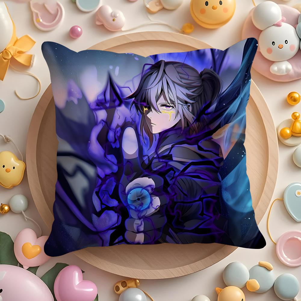 The Beginning Anime A-After the End Cushion Cover Home & Car Multi-Scene Pillow Cover - Reversible, Soft & Durable for Daily Use