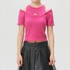 Adidas Fitness Training Comfortable Breathable Sports Short Sleeve Running T-Shirt Women tops KR7607