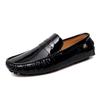 Fashion New Stylish Mens PU Leather Loafers Non Slip Walking Flats Breathable Outdoor Slip On Casual Shoes Male Office Driving Moccasins