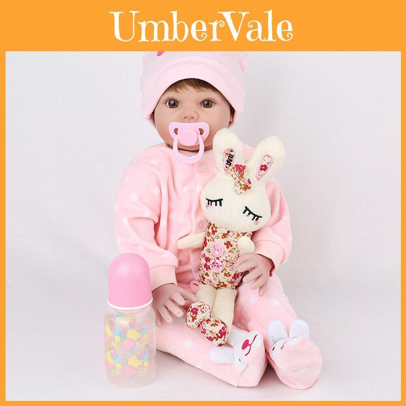 High Quality 20 Inch Realistic Reborn Baby Doll With Hand Rooted Eyelashes