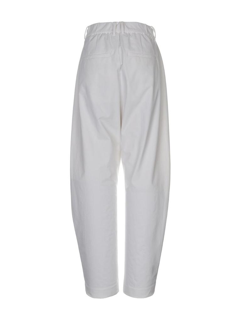 PADO SEOUL Stretch Nylon Barrel Pants White