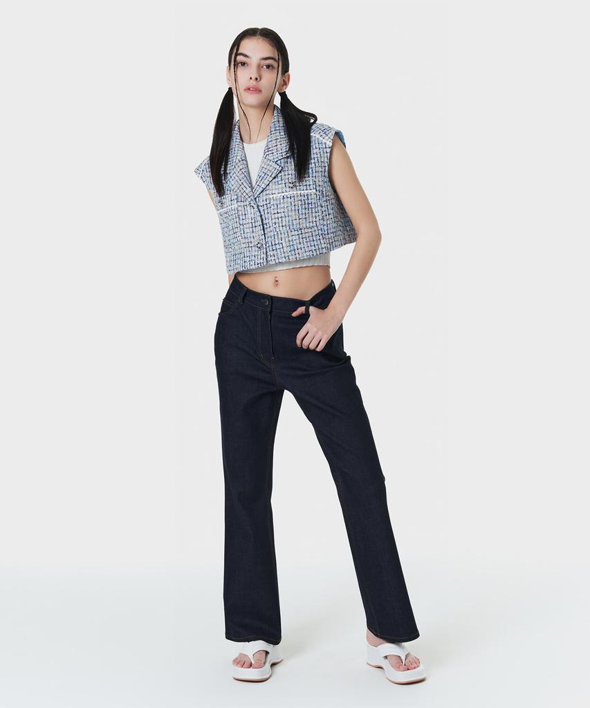 Make A Toast Indigo Wide Bootcut Pants Navy Mbcspa004Nv