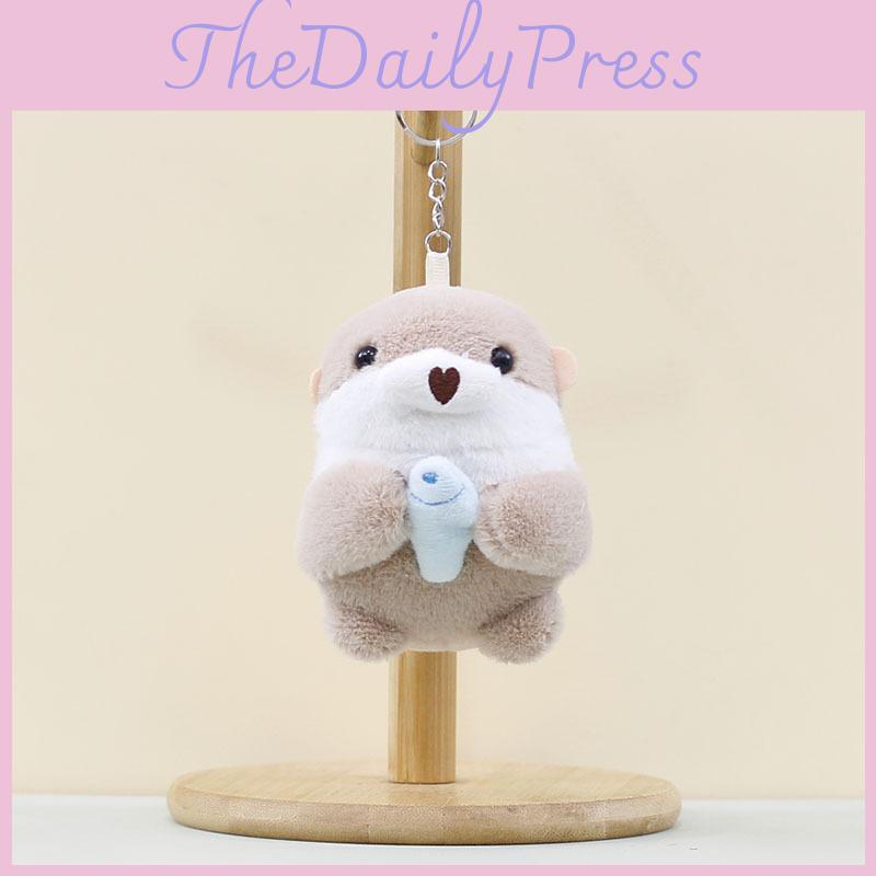Fish Cute Cuddle Sea Otter Key Chain Cartoon Girl Backpack Decorative Pendant