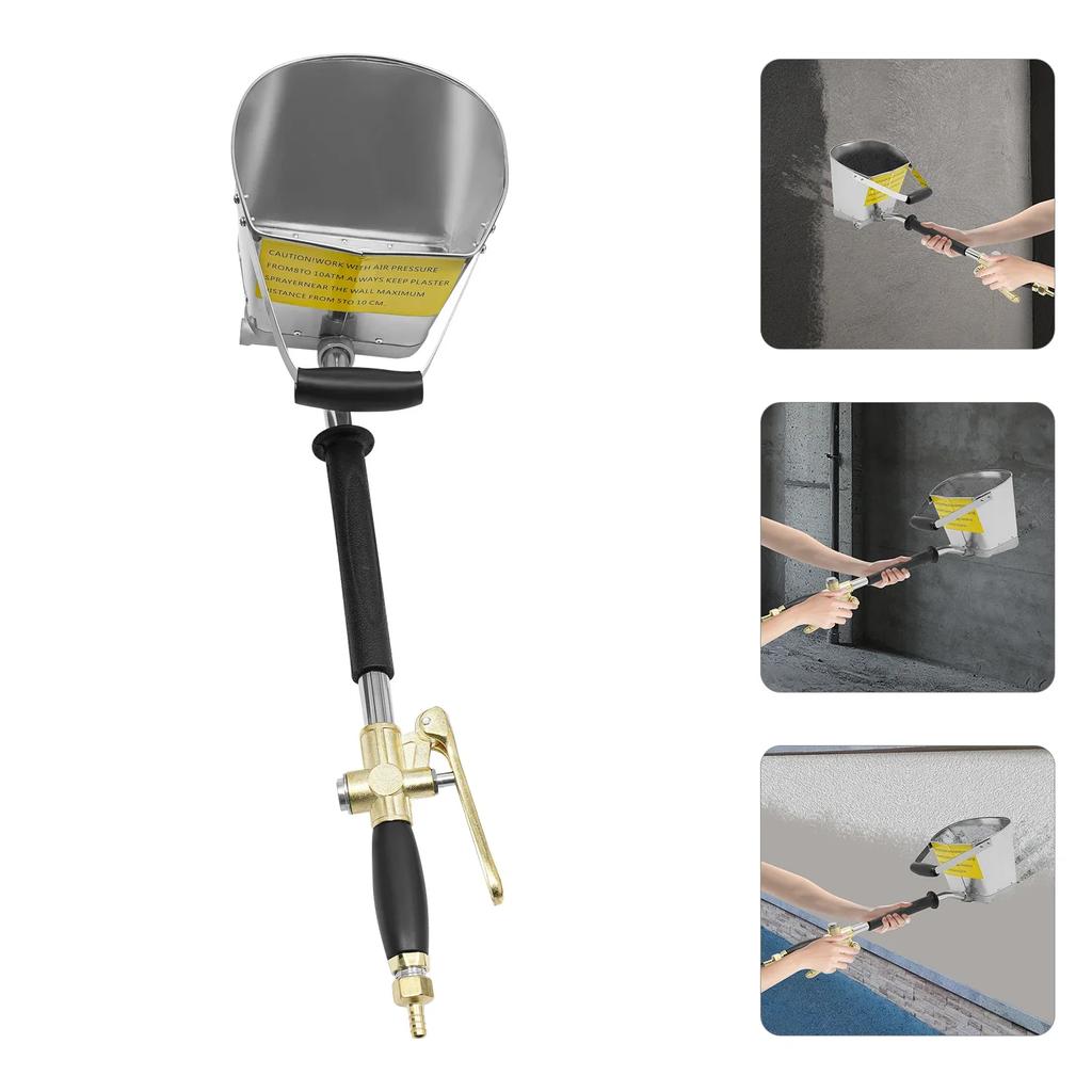 Spray Gun Tool, 3.5L/118.35oz Cement Spray Gun, Cement Mortar Spray Gun Tool 8bar
