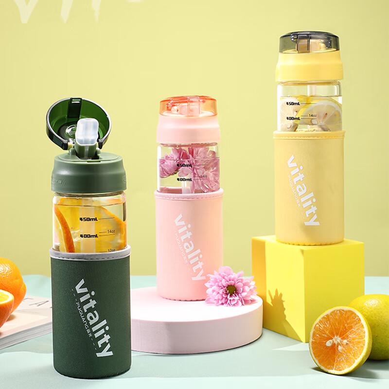 FUGUANG G2152 High-Temperature Glass Straw Cup
