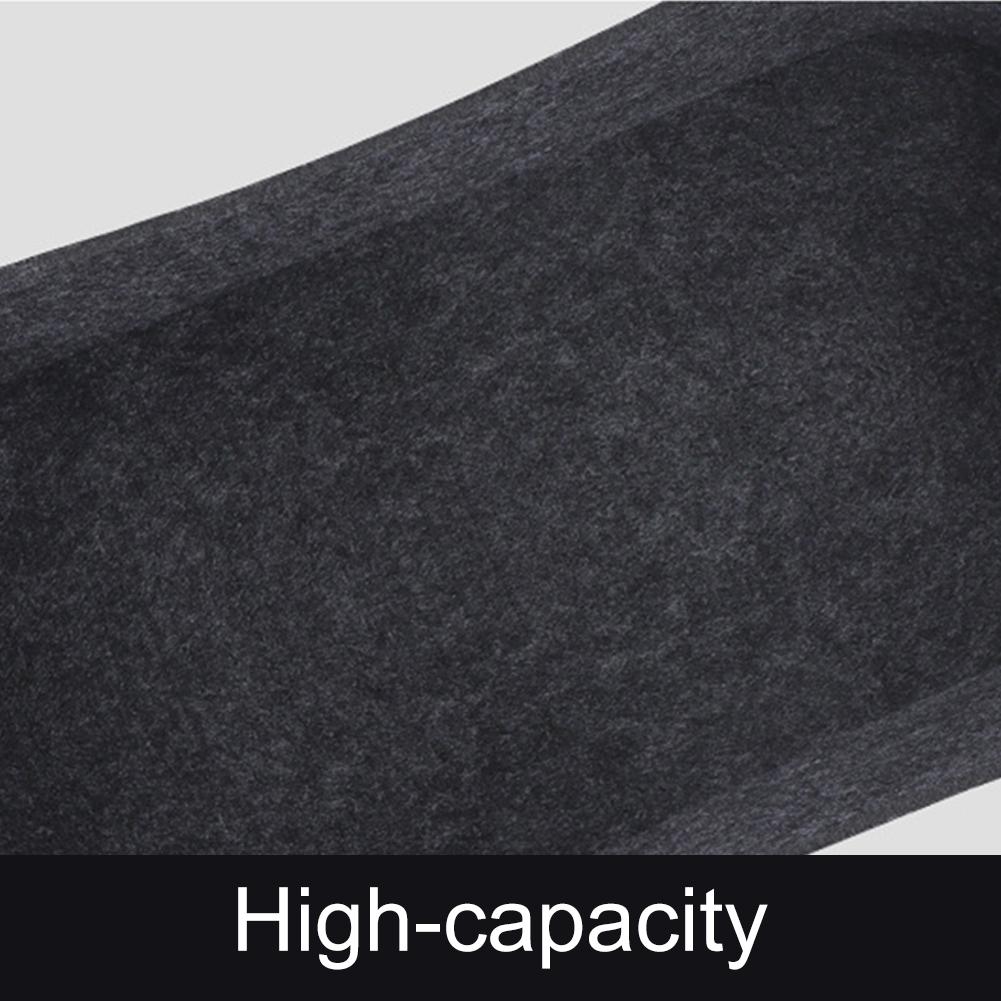 45 X 32 X 40 Cm Felt Basket Large Capacity 57 L Foldable Wood Basket Fireside Wood Carrier Holder Bagwith Wooden Handles