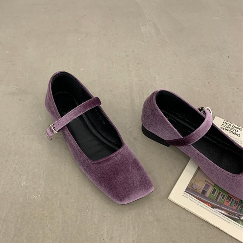 Fashion SUOJIALUN 2025 Spring New Women Flat Shoes Square Toe Shallow Buckle Ladies Elegant Sole Ballte Shoes Casual Loafers Shoes