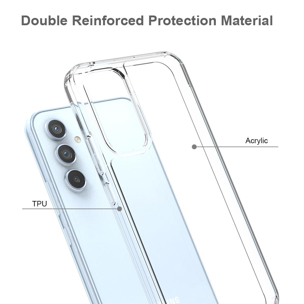 For Samsung Galaxy A54 5G Anti-Yellowing Acrylic TPU Clear Phone Back Cover Drop-Proof Mobile Phone Case