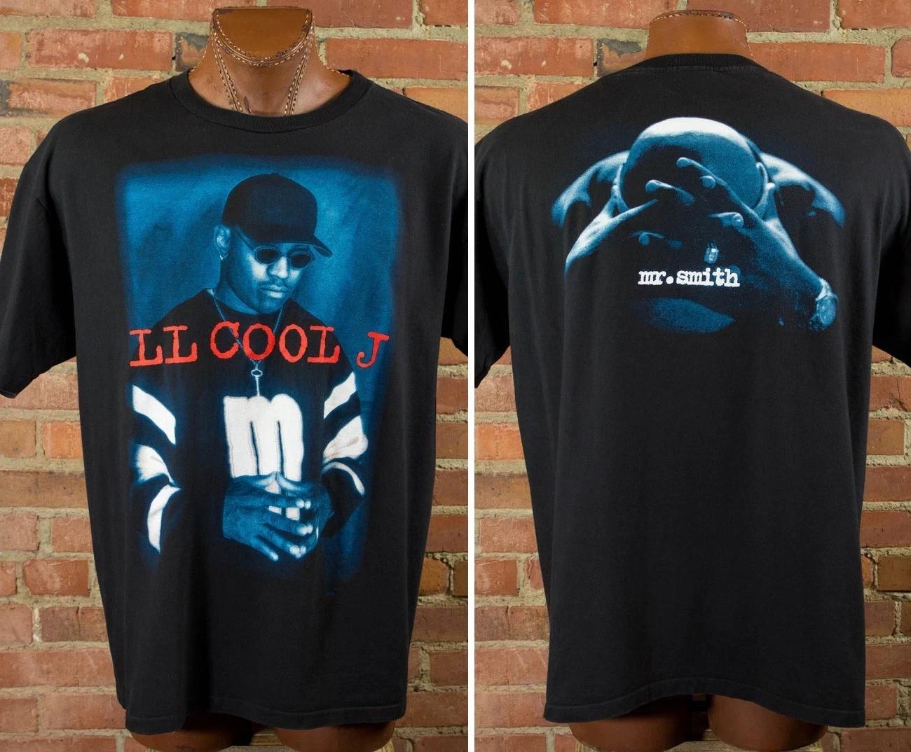 Винтажные стили LL Cool J 1996 Мистер. Промо-футболка Smith Black Rap Tee Концертная футболка L