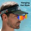 1 st Sportig Justerbar Klämma Keps, Polariserade UV-skydds Solglasögon, Uppfällbart Skydd för Cykelglasögon