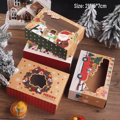Weihnachtsfenster Dessert- & Donut-Boxen