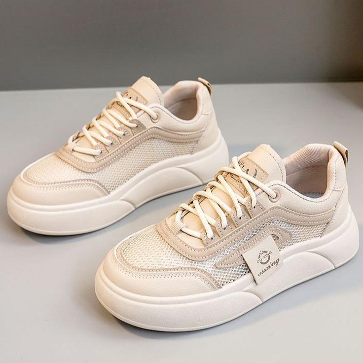 

Женская летняя сетчатая дышащая повседневная обувь, женская обувь на плоской подошве, студенческие спортивные кроссовки 35 хаки