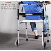 3 In 1 Height Adjustable Walking Frame Foldable Elderly Toilet Support Shower Chair Aluminum Alloy Training Bracket