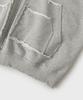 Hooves Vtg Layered Pocket Zip-Up Hoodie [Melange Grey]