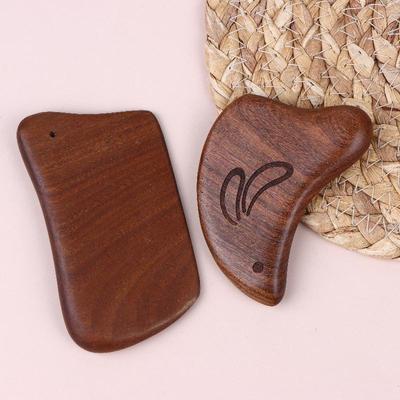 Golden Sandalwood Gua Sha Scraper Massage Tool Anti Cellulite Massager Guasha Massage Board Back Leg Arm Massage Therapy Tools