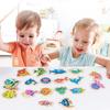 45Pcswooden Children'S Fishing Toys, Early Education Teaching Aids, Parent-Child Interactive Fishing Games