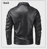 Men's Urban Motorcycle Leather Jacket - Trendy High-Quality Lapel Coat