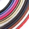 60cm Black PU Leather Woven Bag Handle Strap - Imitation Leather Shoulder Accessory