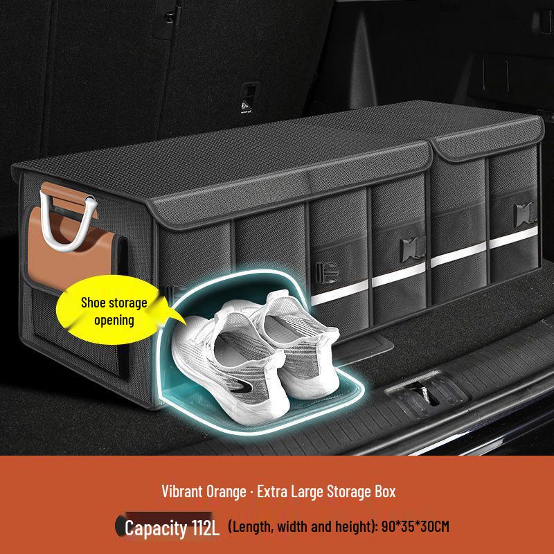 Foldable Car Trunk Organizer: Practical & Decorative Storage Box