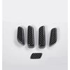 5pcs Carbon Fibre for Mazda 6 Atenza M6 2017 2018 Interior Power Seat Adjustment Switch Cover Trims Car Styling Auto Accessories