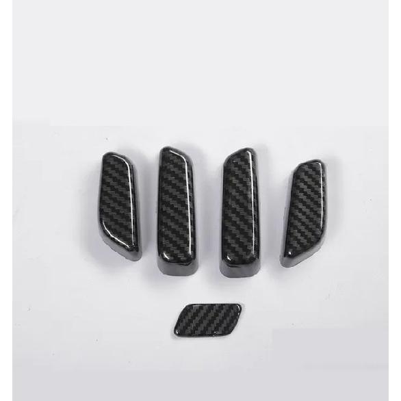5pcs Carbon Fibre for Mazda 6 Atenza M6 2017 2018 Interior Power Seat Adjustment Switch Cover Trims Car Styling Auto Accessories
