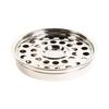 304 Nonrust Steel Multiple Hole Dining Plate Dish With Smooth Brims Dining Accessory For Safe Handling And Easy Cleaning